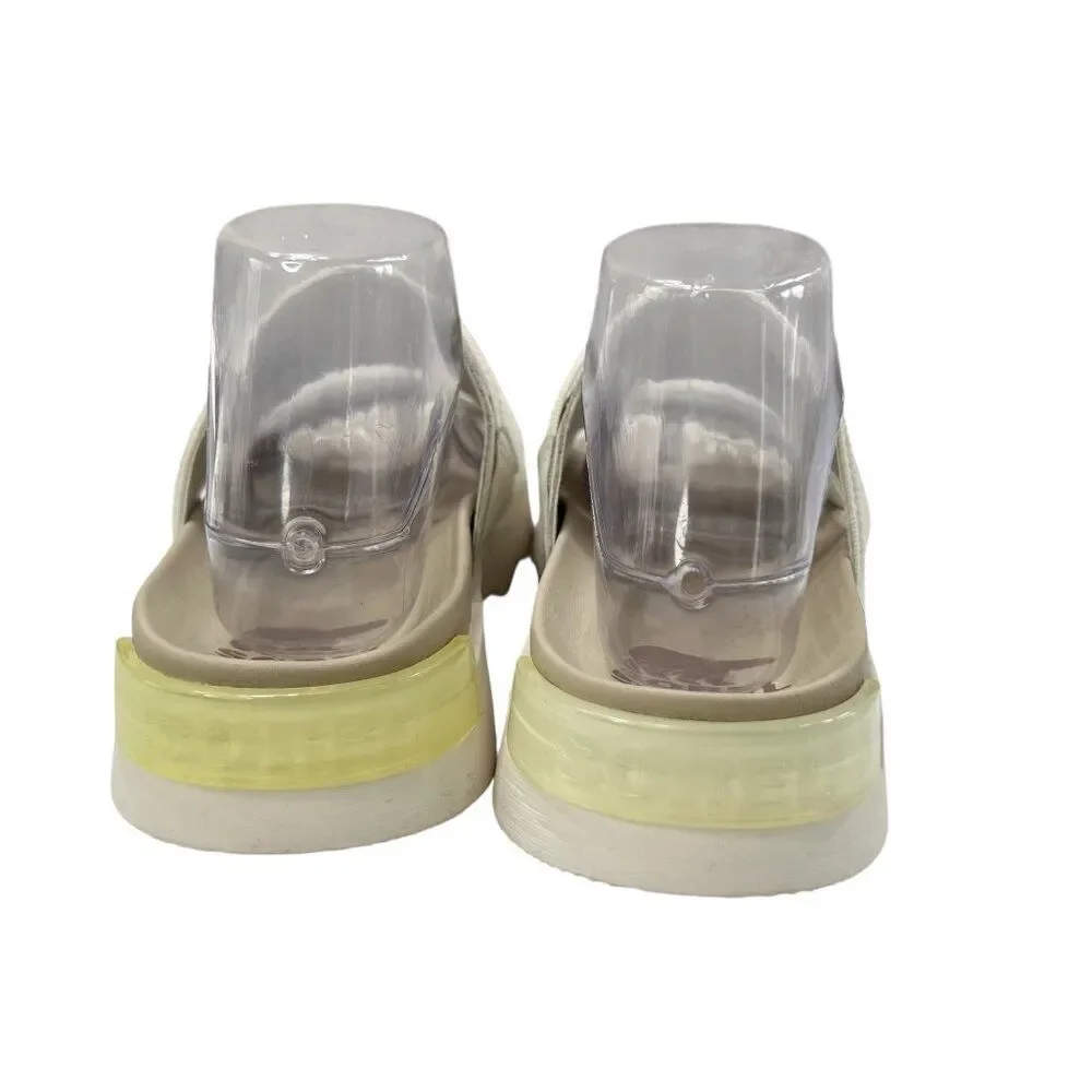 Sorel Vibe Slide Chunky Sandals in Sea Salt Size 8.5
